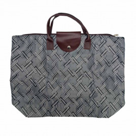 Сумка кошелек Сетка ромбы серая размер 34*43см