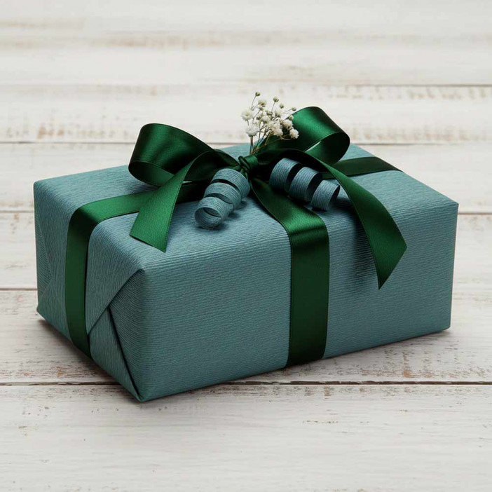 Бумага гофрированная ТЕМНО-ЗЕЛЕНАЯ 560 180гр