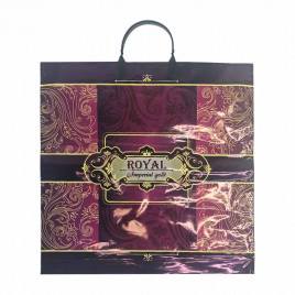 Пакет с пластмассовыми ручками 40*44см Роял Империал голд 10шт