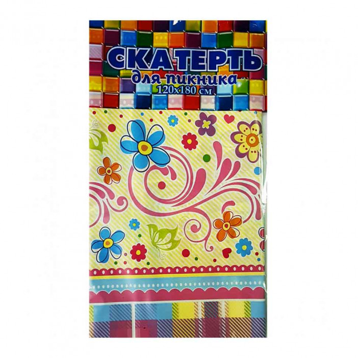 Скатерть одноразовая 120*180см Чаепитие