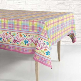 Скатерть одноразовая 120*180см Чаепитие