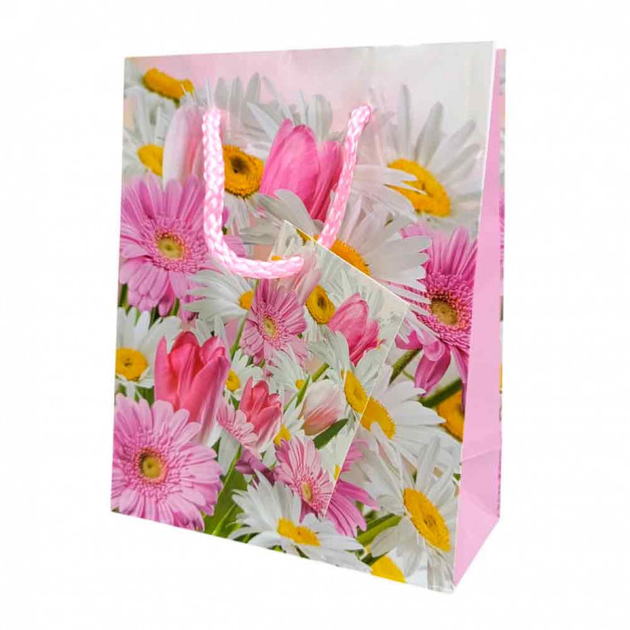 Пакет ламинированный Цветы размер 12*15*5,5см