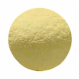 Подложка для торта усиленная Золото/жемчуг d-22см 1,5мм