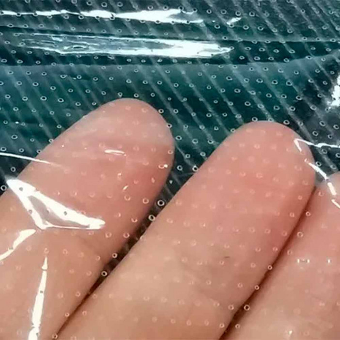 Пакет прозрачный перфорированный с клеевым краем 20*20см 100шт