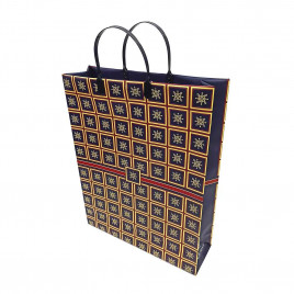 Пакет сумка размер 32*40см Орнамент на синем