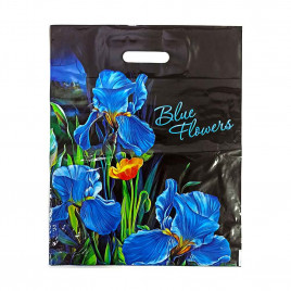 Пакет с вырубной ручкой Ирисы 38*47см 60мкм 50шт