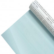 Пленка в рулоне матовая Газета двухцветная белая голубая размер 58см*10м 65мкм