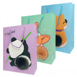 Пакет ЛЮКС Пушистик размер 18*24*8,5см