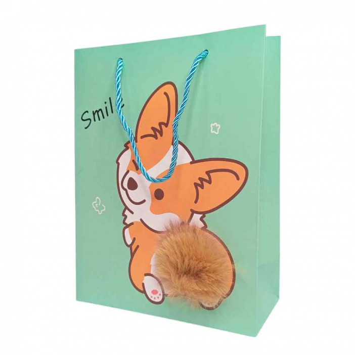 Пакет ЛЮКС Пушистик размер 18*24*8,5см