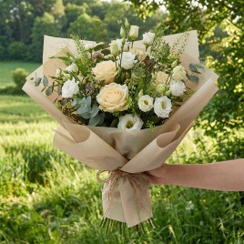 Пленка в рулоне VOGUE молочный чай коричневая размер 60см*10м 50мкм