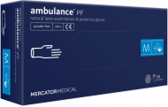 Перчатки латексные Ambulance Ultra особопрочные синие 16 гр. 25 пар M, L, XL