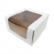 Коробка для торта с окном размер 180*180*100мм 