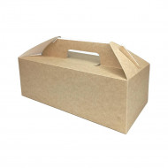 Коробка для кондитерских изделий HandBox 4000мл крафт размер 288*142*98мм уп 10шт