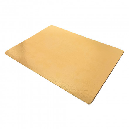 Подложка картон прямоугольная усиленная Золото 30*40см 1,5мм 