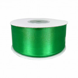 Лента атласная зеленый папоротник размер 4см*23м