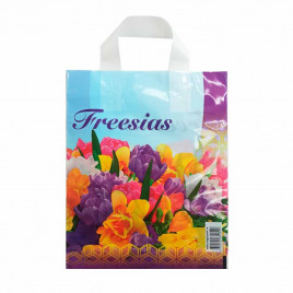 Пакет с петлевой ручкой Фрезии 28*34см 60мкм 50шт