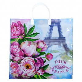 Пакет с пластмассовыми ручками 36*40см Tour de France 10шт