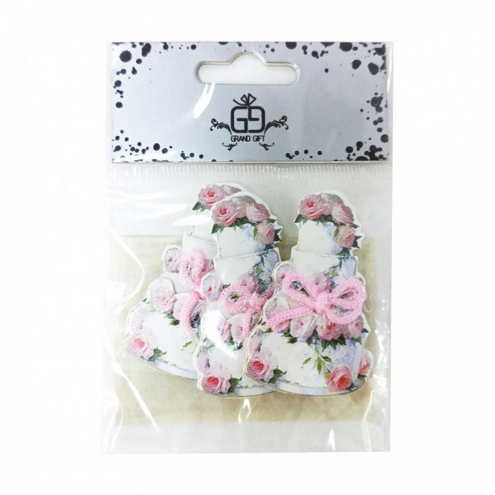 Наклейки 3D коллаж Торт размер 6*7см