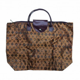 Сумка кошелек Узоры орнамент коричневая размер 34*43см