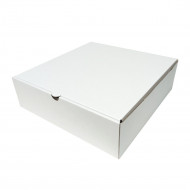 Коробка для пирога d-28 белая размер 280*280*85мм 