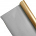 Пленка в рулоне матовая двухцветная золото серый размер 58см*10м 65мкм