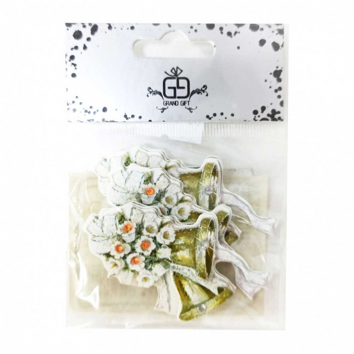 Наклейки 3D коллаж Колокольчики размер 6*7см