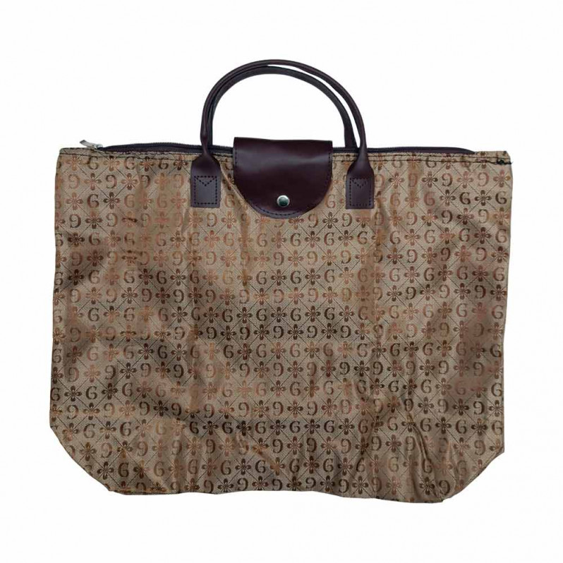 Сумка кошелек Орнамент G коричневая размер 34*43см