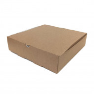 Коробка для пирога d-28 крафт размер 280*280*70мм