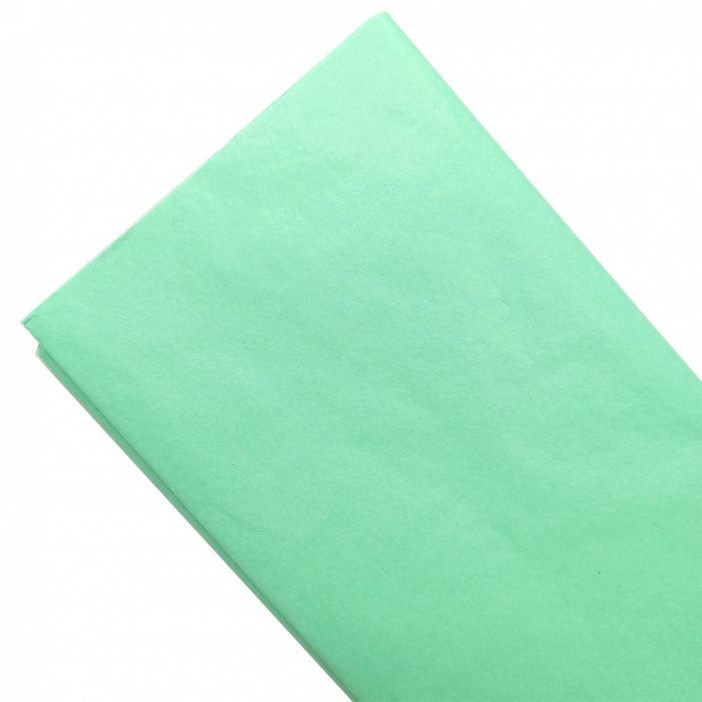 Бумага тишью в листах МЯТНАЯ размер 50см*66см