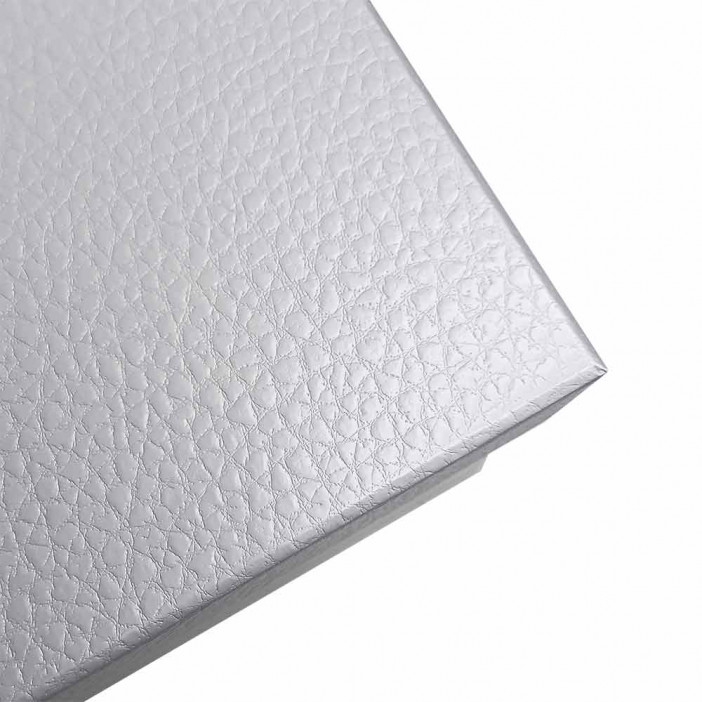 Коробка прямоугольная Под кожу белая в 15-ти размерах