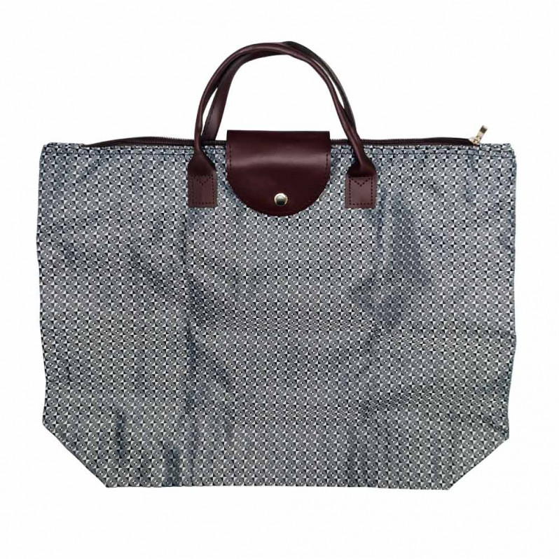 Сумка кошелек Мелкий орнамент черная размер 34*43см