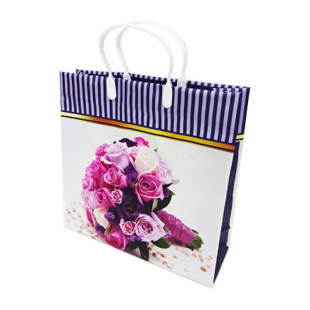 Пакет сумка размер 30*30см Розовые розы