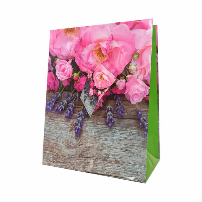 Пакет ламинированный Цветы размер 18*23*10см