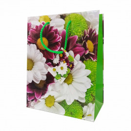 Пакет ламинированный Цветы размер 18*23*10см