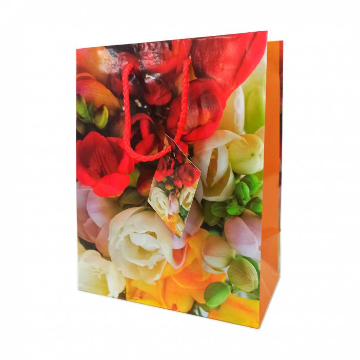 Пакет ламинированный Цветы размер 18*23*10см