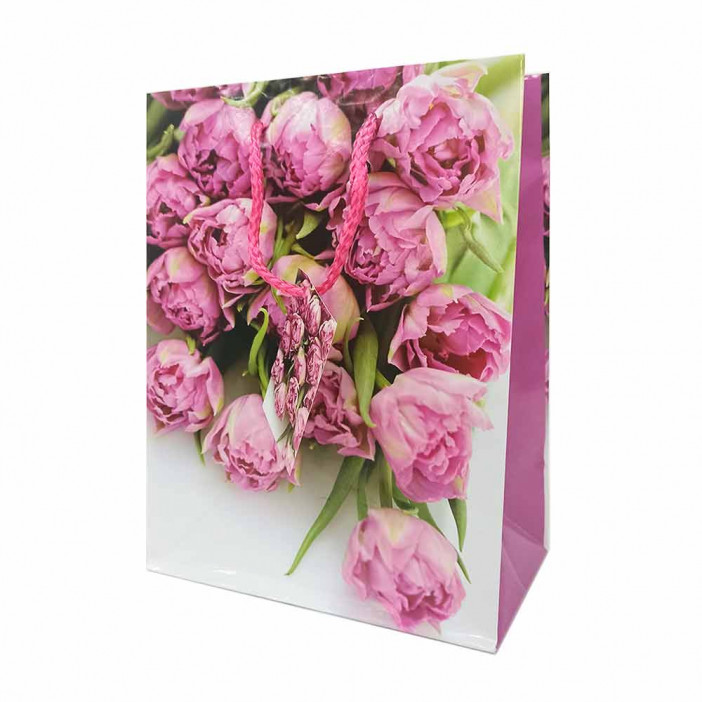 Пакет ламинированный Цветы размер 18*23*10см