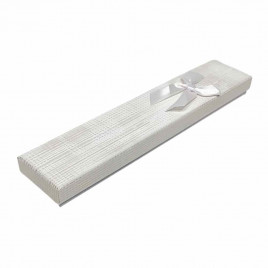 Коробка прямоугольная Классика с бантом размер 4*21*2см