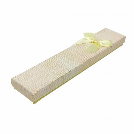 Коробка прямоугольная Классика с бантом размер 4*21*2см