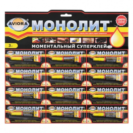 Суперклей Монолит 3гр 12шт на листе