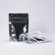 Дой-пак серебро с окном и замком zip-lock размер 105*150мм (40+40) уп 10шт
