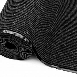 Коврик-дорожка влаговпитывающий ребристый Стандарт 1,2*15м черный