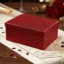 Коробка прямоугольная Красные блестки размер 29*22*12,5см
