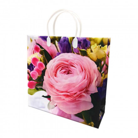Пакет сумка размер 30*30см Бутон розы