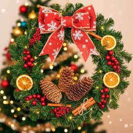 Шишки натуральные 4*9см 3шт