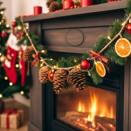 Шишки натуральные 4*9см 3шт