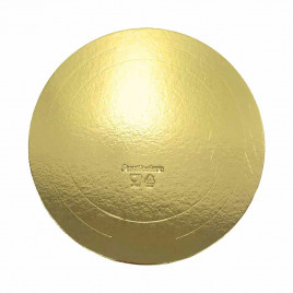 Подложка для торта усиленная Золото d-34см 2,5мм 