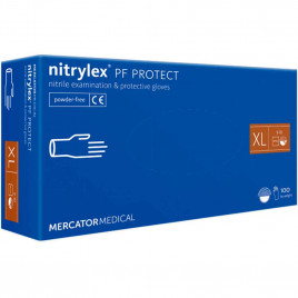 Перчатки нитриловые Nitrylex PF Protect фиолетовые 50 пар S, M, L