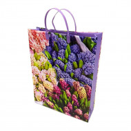 Пакет сумка размер 32*40см Сиреневые цветы