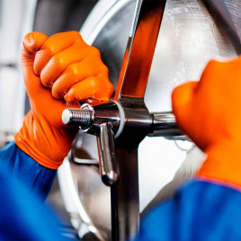 Перчатки нитриловые GOGRIP особопрочные оранжевые 25 пар L, XL, XXL