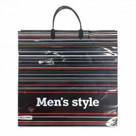 Пакет с пластмассовыми ручками 36*40см Мужской стиль 10шт